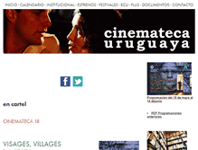 Tablet Screenshot of cinemateca.org.uy